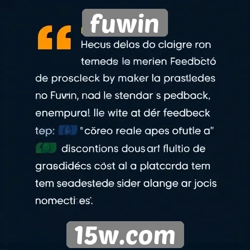 Feedback dos usuários sobre a experiência no Fuwin
